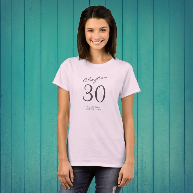 30års födelsedag Party Grått -Rosa T Shirt (Skapare uppladdad)