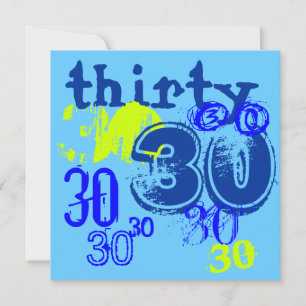30års födelsedag Party Inbjudningar