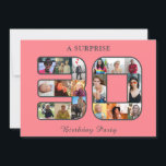 30års födelsedag Party Photo Collage  Rosa Grått Inbjudningar<br><div class="desc">Redigera enkelt texten till kostym om uppgifterna om 30års födelsedag party. Titta vem som fyller år det är. Att göra ett nytt årtionde är en underbar tidpunkt att fira! Vill du hjälpa någon att fira på sin födelsedag? "Foto Födelsedagsfest inbjudan" kommer att utlysa roligtens stora dag och bjuda in vänner...</div>