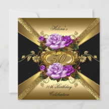 30års födelsedag Party Ro Lila Guld Black