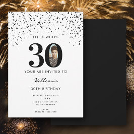 30års födelsedag Party, se vem som är 30 Modern Fo Inbjudningar