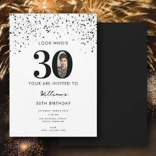 30års födelsedag Party, se vem som är 30 Modern Fo Inbjudningar