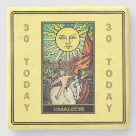 30års födelsedag Party, Sol-Gulten för Tarot Card Stenunderlägg