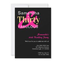 30års födelsedag Party trettio och Fabulous