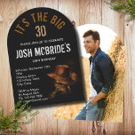 30års födelsedag Photo Cowboy Hat Boots Masculine Inbjudningar<br><div class="desc">30års födelsedag Photo Cowboy Hat Boots Masculine-inbjudan har ett par svarta lädercowboystövlar med en brun cowboyhatt överst. Lägg till ditt favoritfoto på andra sidan. Skapat av Evco Studio www.zazzle.com/store/evcostudio</div>