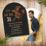 30års födelsedag Photo Rustic Cowboy Hat Boots Inbjudningar<br><div class="desc">Inbjudan till 30års födelsedag Photo Rustic Cowboyhatt och läderbooter innehåller ett par lädercowboystövlar med hatt och information om din personlig 30års födelsedag-inbjudan nedan. Anpassa genom att lägga till ditt favoritfoto på andra sidan. Skapat av Evco Studio www.zazzle.com/store/evcostudio</div>