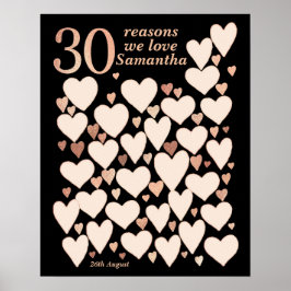 30års födelsedag Poster - 30 skäl till att vi Kärl