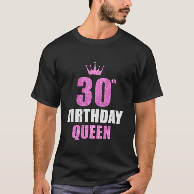 30års födelsedag Queen Funny 30 år gamla Party-kvi T Shirt (Framsida)