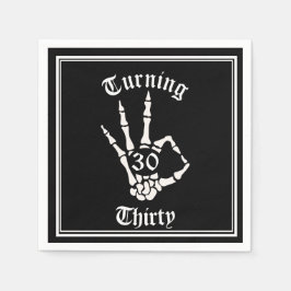 30års födelsedag - RIP 20 Skeletons Pappra plåt Pappersservett