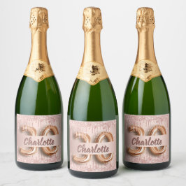 30års födelsedag ro glitter guld, monogram lyx i
