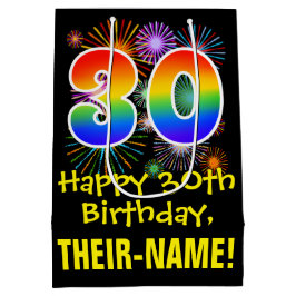 30års födelsedag: Roligt Fireworks Mönster + Rainb