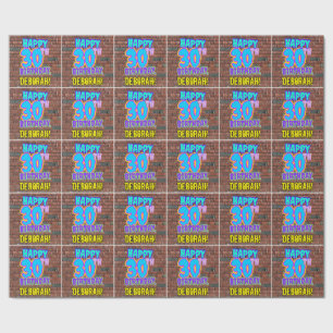 30års födelsedag: Roligt, Urban Graffiti Inspired Presentpapper