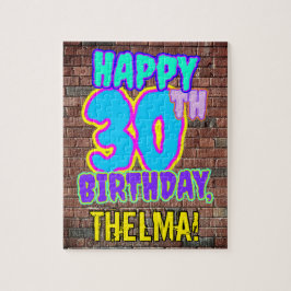 30års födelsedag ~ Roligt, Urban Graffiti Inspired Pussel