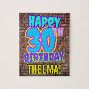 30års födelsedag ~ Roligt, Urban Graffiti Inspired Pussel
