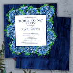 30års födelsedag Rustic Wood Blue Hydrangeas Party Inbjudningar<br><div class="desc">Planerar du en speciell 30års födelsedag party? Är du tittar för en elegant rustic födelsedagsinbjudan? Titta på vår inbjudan till vårt 30års födelsedag Rustic Wood Blue Hydrangeas Party. Den här blommigtens födelsedag innehåller vackra vattenfärger med blå vattenområden, blå träbakgrund och grön. Du kan anpassa genom att välja "Anpassa den här...</div>
