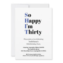 30års födelsedag, så Lycklig är jag trettio