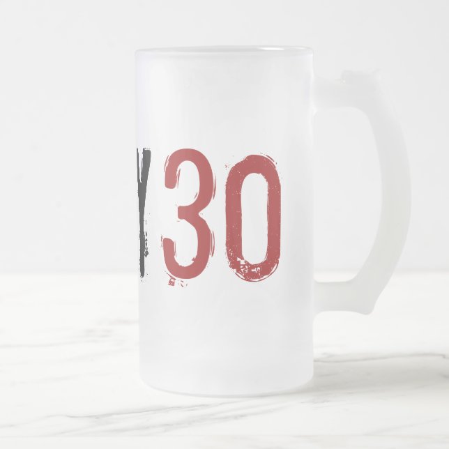 30års födelsedag - smutsa ner 30 - mugg (Höger)