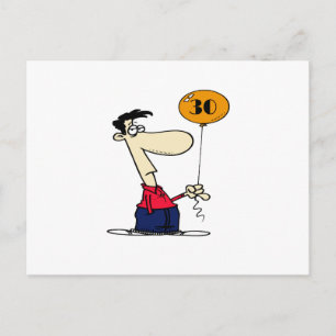 30års födelsedag vykort