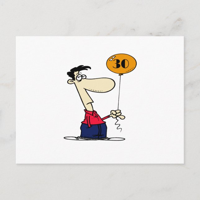 30års födelsedag vykort (Framsida)