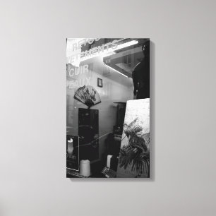 30ter Rue Gassendi Paris Black White Canvas