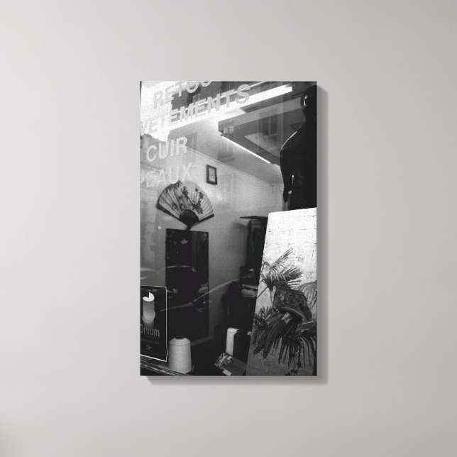 30ter Rue Gassendi Paris Black White Canvas (Framsida)