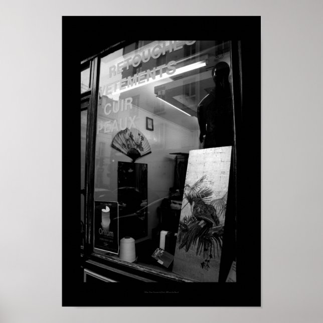 30ter Rue Gassendi Paris Black White Poster2 Poster (Framsidan)