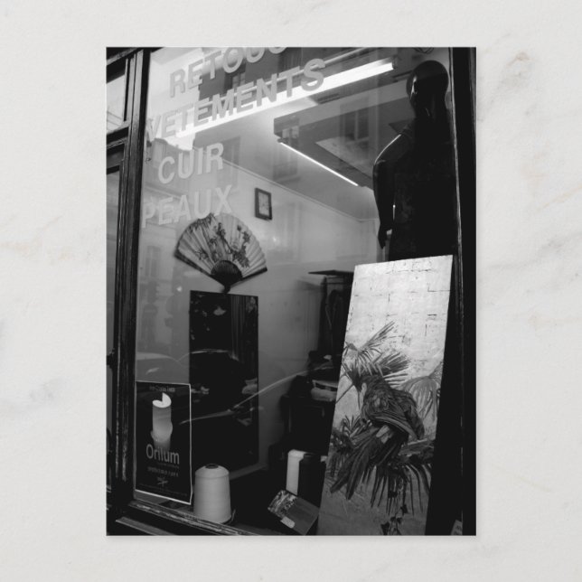 30ter Rue Gassendi Paris Black White-vykort Vykort (Framsida)