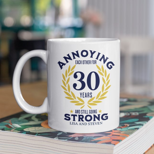 30th Anniversary Gift for couples Kaffemugg (Skapare uppladdad)