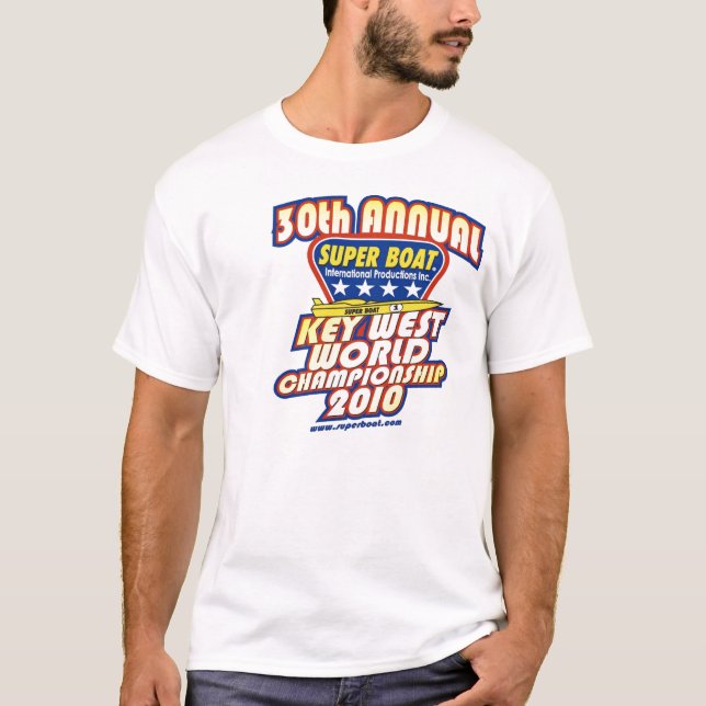 30th Årligt Key West världsmästerskap Tee Shirt (Framsida)