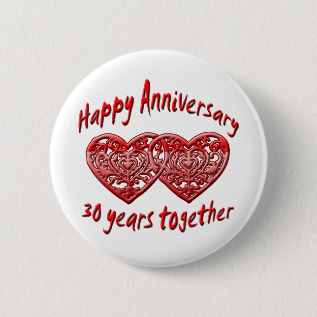 30th. Årsdag Knapp (Framsida)