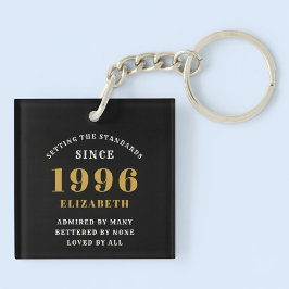 30th Birthday 1996 Black Gold Personalized