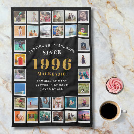 30th Birthday 1996 Family Memories Photo Collage  Kökshandduk