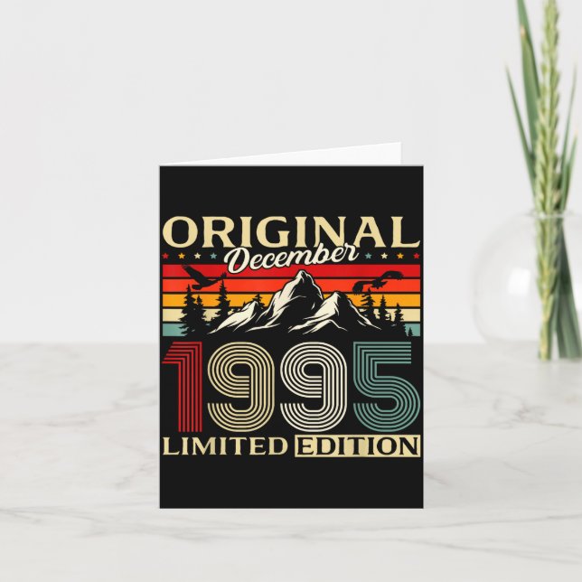 30th Birthday Gift Men Women Original December 199 Kort (Framsida)