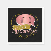 30th birthday hello 30 Personalized heart