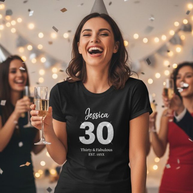 30th birthday womens tshirts thirty milestone  (Skapare uppladdad)