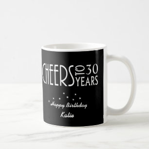 30th eller NÅGON ÅLDER hurrar födelsedaggåvamu Kaffemugg
