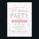 30th Födelsedag för konfettipartyinbjudan | Inbjudningar<br><div class="desc">Denna inbjudan för chic- och snyggt30års födelsedagpartyet presenterar ett elegantt konfettitema med modern typografi.  För en stansad även mer minnesvärd inbjudan välj formar,  texturerat papper eller ett dubbelt tjockt papper.</div>