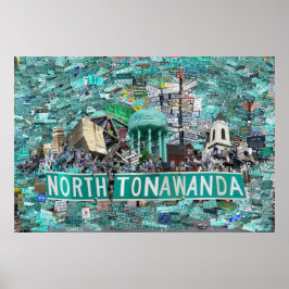 30x20 Print - The Streets of North Tonawanda NY  Poster