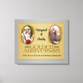 30x24 50-årsjubileum Fotokollage Canvastryck
