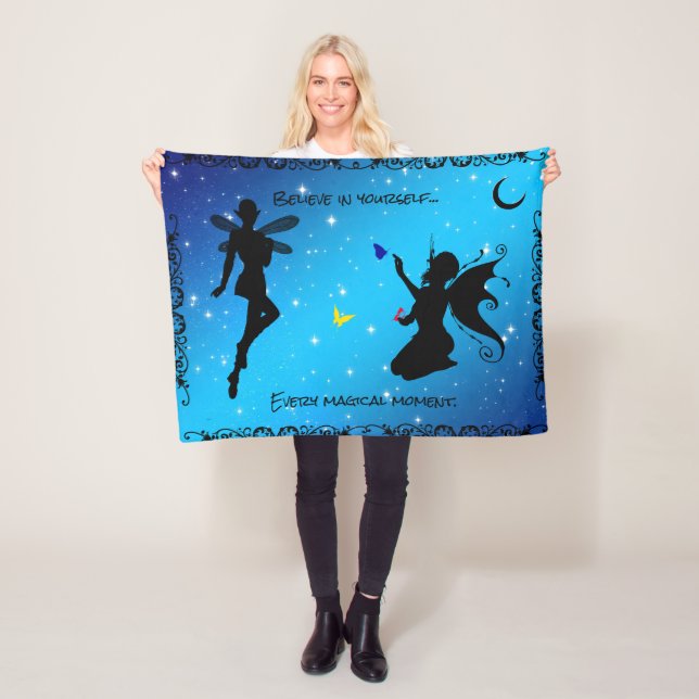 "30X40" Elf Fairy Butterfly - Beieve in You own Fleecefilt (På plats)