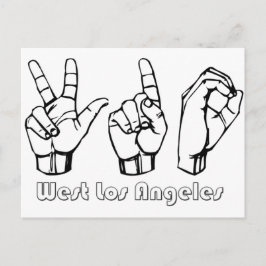 310- - Väster Los Angeles Vykort