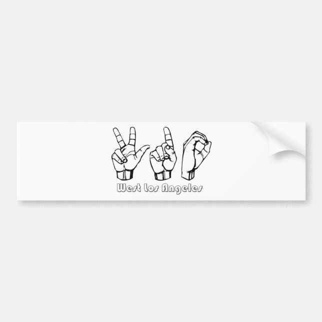 310- - Västra Los Angeles Bildekal (Framsidan)