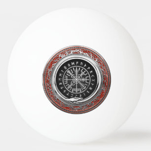 [310] Vegvisir - Viking Silver Magic Runic Compass Pingisboll