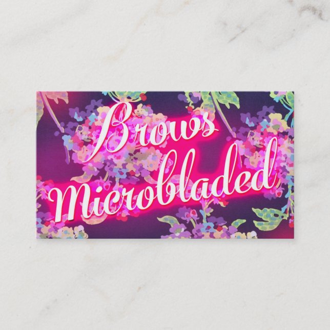 311 Affärskortet Brows Microbladed-högtalare Visitkort (Framsida)