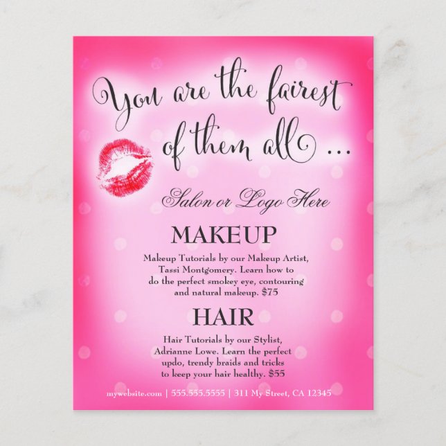 311 Alla Rosa Lip Beauty Flyer (Framsidan)