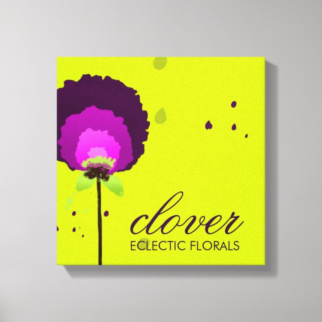311 Alluring Allium Neon Canvastryck (Framsida)