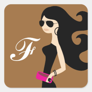 311 Aviator Fashionista Bronze Fyrkantigt Klistermärke