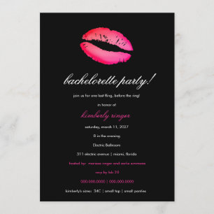 311 Bachelorette Lingerie Party Inbjudan