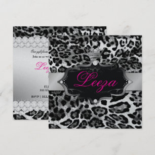 311-Baroque Princess Leopard Metallic Inbjudningar