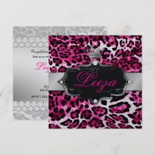311-Baroque Princess Leopard Metallic Inbjudningar